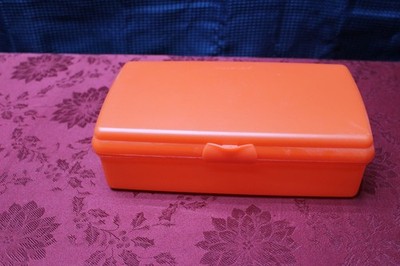 Tupperware Rectangle Hinged Keeper - sandwiches, pencils, crayons, stickers, sew