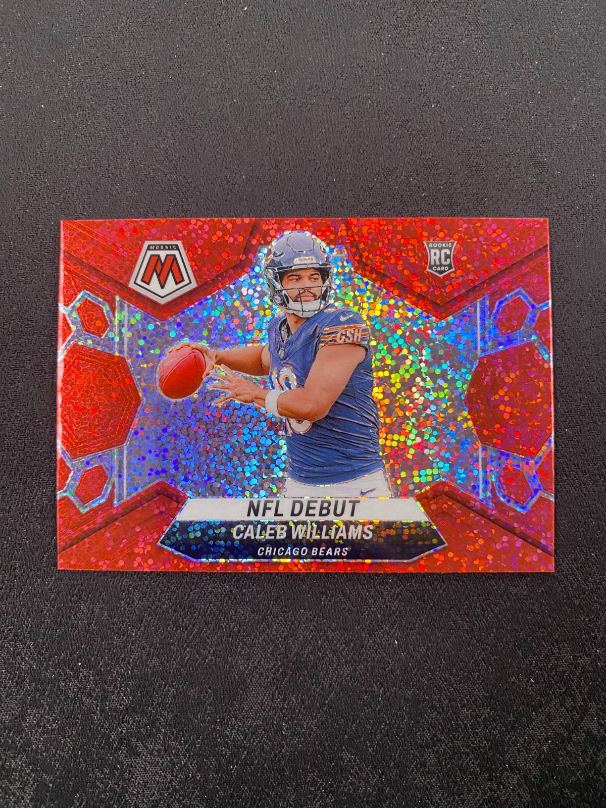 2024 Mosaic Caleb Williams Rookie Red Sparkle Prizm RC #289 Bears C791