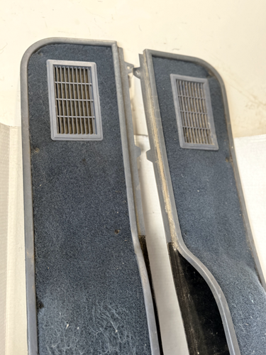 1987-1991 Ford F150 F250 F350 BRONCO DOOR MAP POCKET HOLDER CUBBY PAIR BLUE OEM - Picture 8 of 13