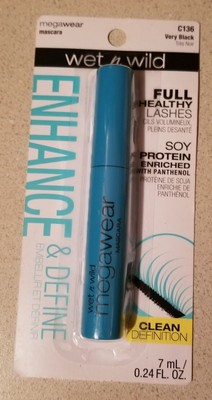 Wet ‘n Wild Mega Wear Enhance And Define Mascara – C136 Very Black, Mit Panthenol, Für Gesunde Wimpern
