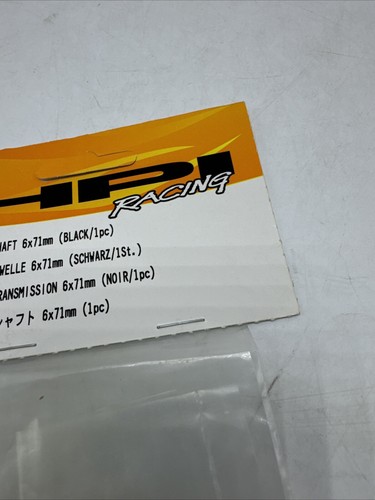 HPI Racing #86089 Drive Shaft 6x71mm Black New In Package - Picture 3 of 9