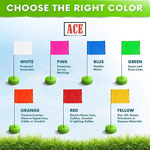 Orange Marking Flags 1000 Pack - 4x5-Inch Marker Assorted Sizes , Colors - Picture 39 of 84