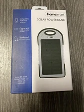HomeSmart Portable Waterproof Solar Charger Dual USB Battery Power Bank 5000
