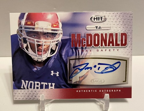 2013 Sage Hit T.J. McDonald Auto No.A147 University Southern California!!!