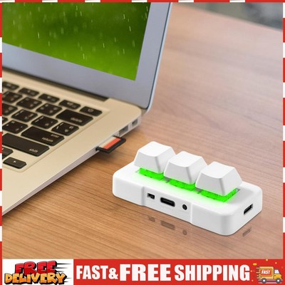 Mechanische Gaming-Tastatur mit 3 Tasten makroprogrammierbar USB + 24 G Wireless