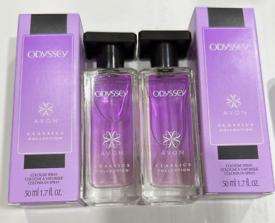 2 Avon Womens Fragrance Odyssey Cologne Sprays 1.7 oz