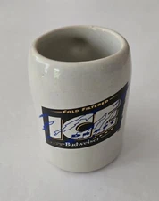 Vintage Budweiser Ice Draft Mini Ceramic Stein Mug Shot Glass Espejo S.A.