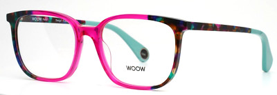 WOOW Going Out 2 9093 Fushia Pink Womens Square Eyeglasses 55-17-140 B:42 L