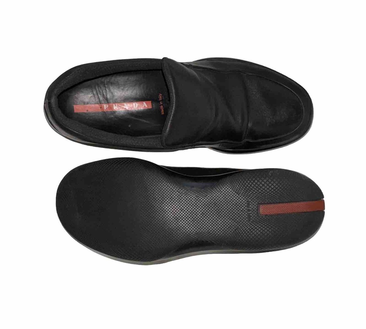 PRADA Sport Black Leather Loafer Linea Rossa 0950 UK8 US9 | eBay PRADA Sport Black Leather Loafer Linea Rossa 0950 UK8 US9 | eBay