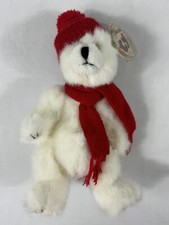 Ty Collectible 1993 Peppermint the Jointed Polar Bear W/ Red Hat & Scarf W/ Tag