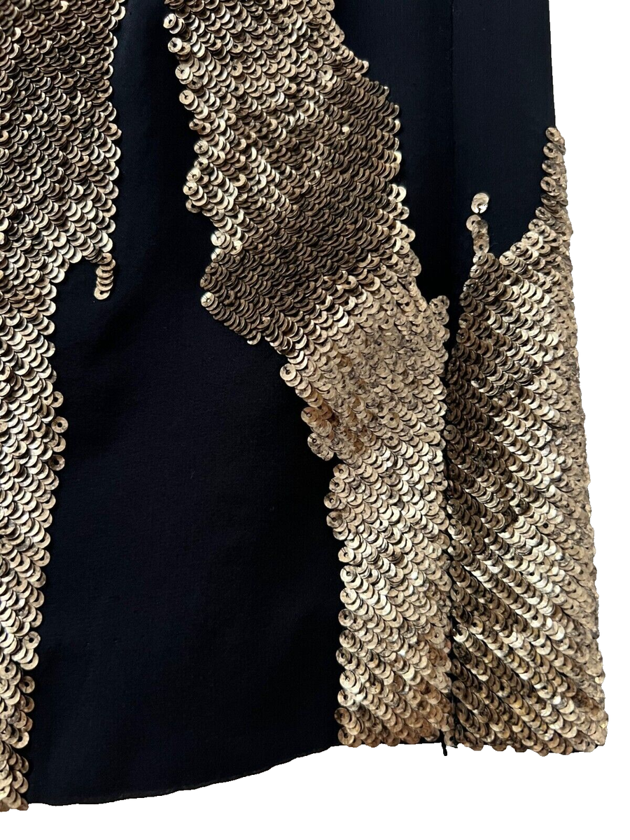 robert rodriguez sequin dress Robert Rodriguez long sleeve sequin dress M