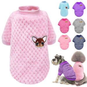 Hundepullover Fur Kleine Hunde Stricken Hundemantel Winter Chihuahua Pullover Ebay