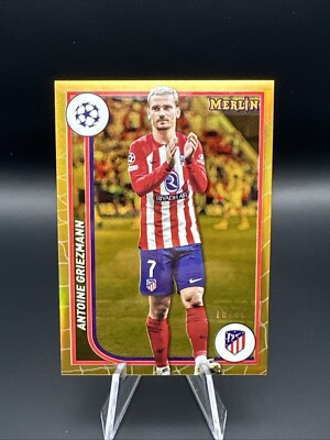 2024 Topps Merlin UEFA Antoine Griezmann /50 TRUE Gold Refractor Atletico #17