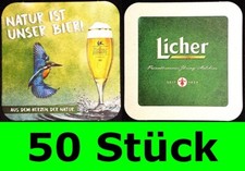 50 Stück Bierdeckel Licher Bier Natur ist un...