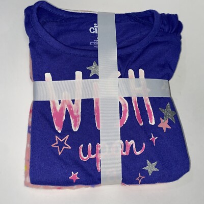 Circo Size Xs 4-5 SLEEPWEAR LONG SLEEVE BLUE WISH UPON A STAR NWT wrapped