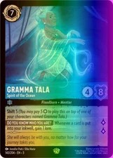 Lorcana Gramma Tala - Spirit of the Ocean (143/228) Into the Inklands NM FOIL