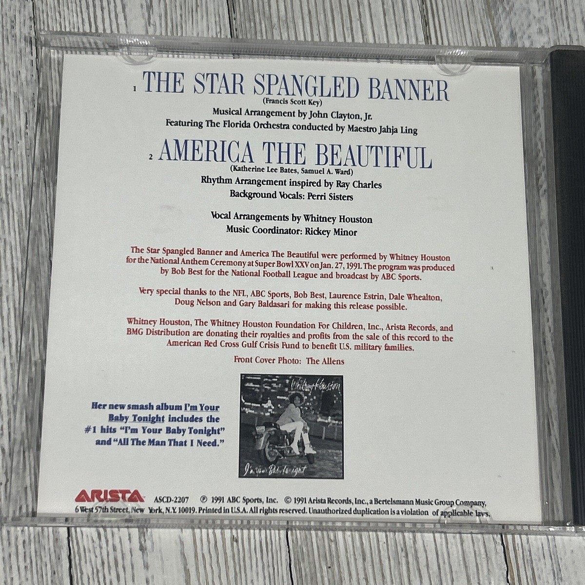 Star Spangled Banner - Audio CD By Whitney Houston | eBay