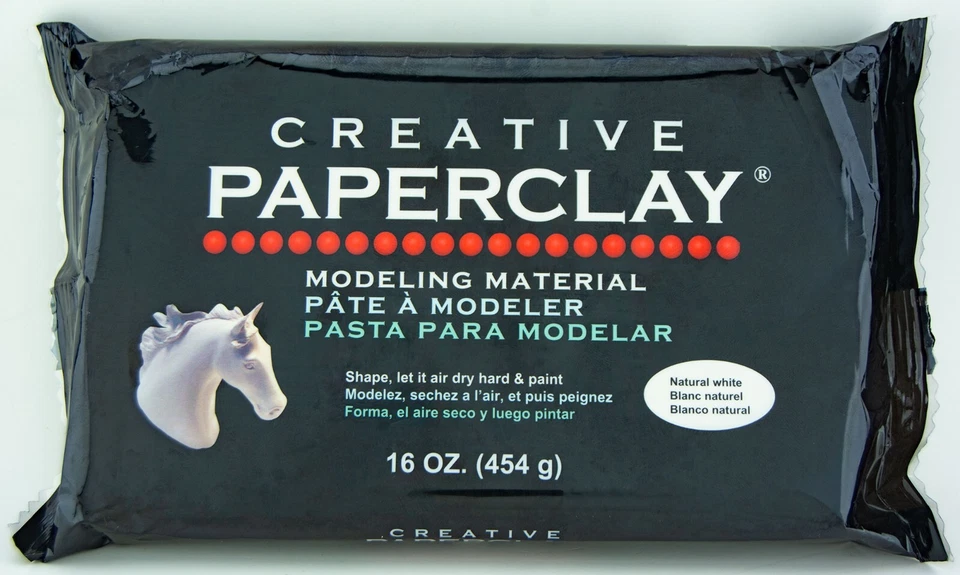 创意粘纸建模材料 4 磅 批量 4 1 磅 块 空气干燥纸粘土 — 第 3/4 张图片