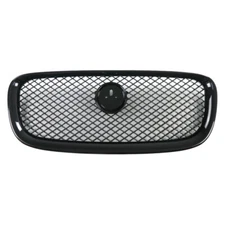 Gloss Black Front Upper Bumper Honeycomb Grill Grille For Jaguar XF 2012-2015
