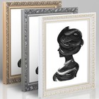 Bilderrahmen Holz Antik Barock Holzrahmen Weiß Gold Silber Venezia bis 80x100cm