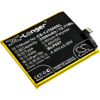 3,85V Akku für OnePlus 6 Dual SIM Global BLP657 3300mAh NEU