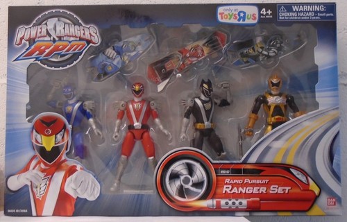 Red Rpm Ranger Lion Power Rangers RPM Rapid Pursuit Gift Set Blue Lion Red Eagle Black Wolf ...