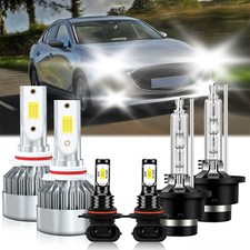 For Mazda 3 2007-2009 6x Led Hid Headlight Kit High Lowfog Light Bulbs 10000lm