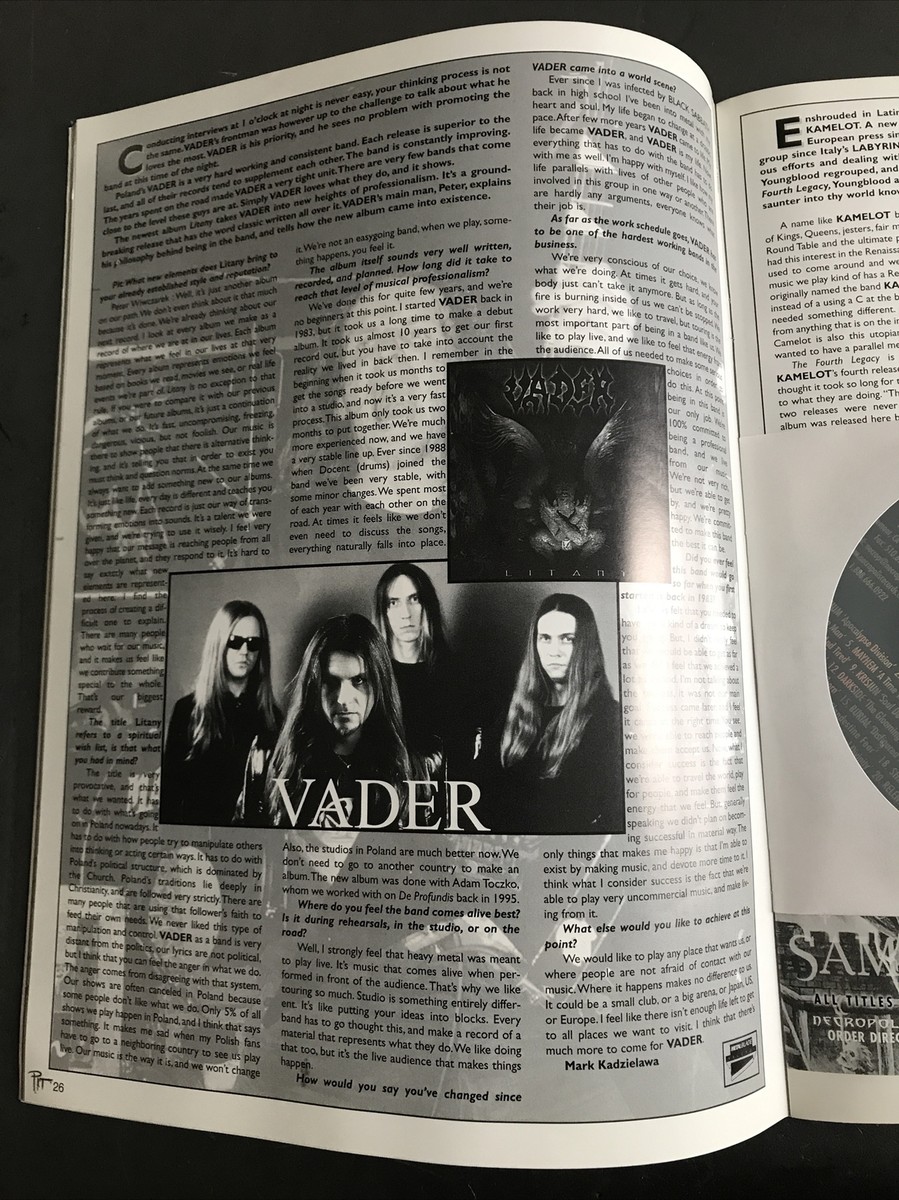 PIT MAGAZINE #32 MAYHEM-PANTERA-IRON MAIDEN-DARK FUNERAL-IMMORTAL