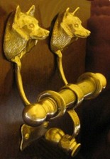 Frappe de porte en bronze pour chien SCHIPPERKE