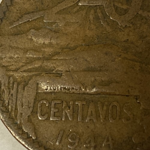 1944 20 Centavos Coin Estados Unidos Mexicanos - Picture 2 of 8
