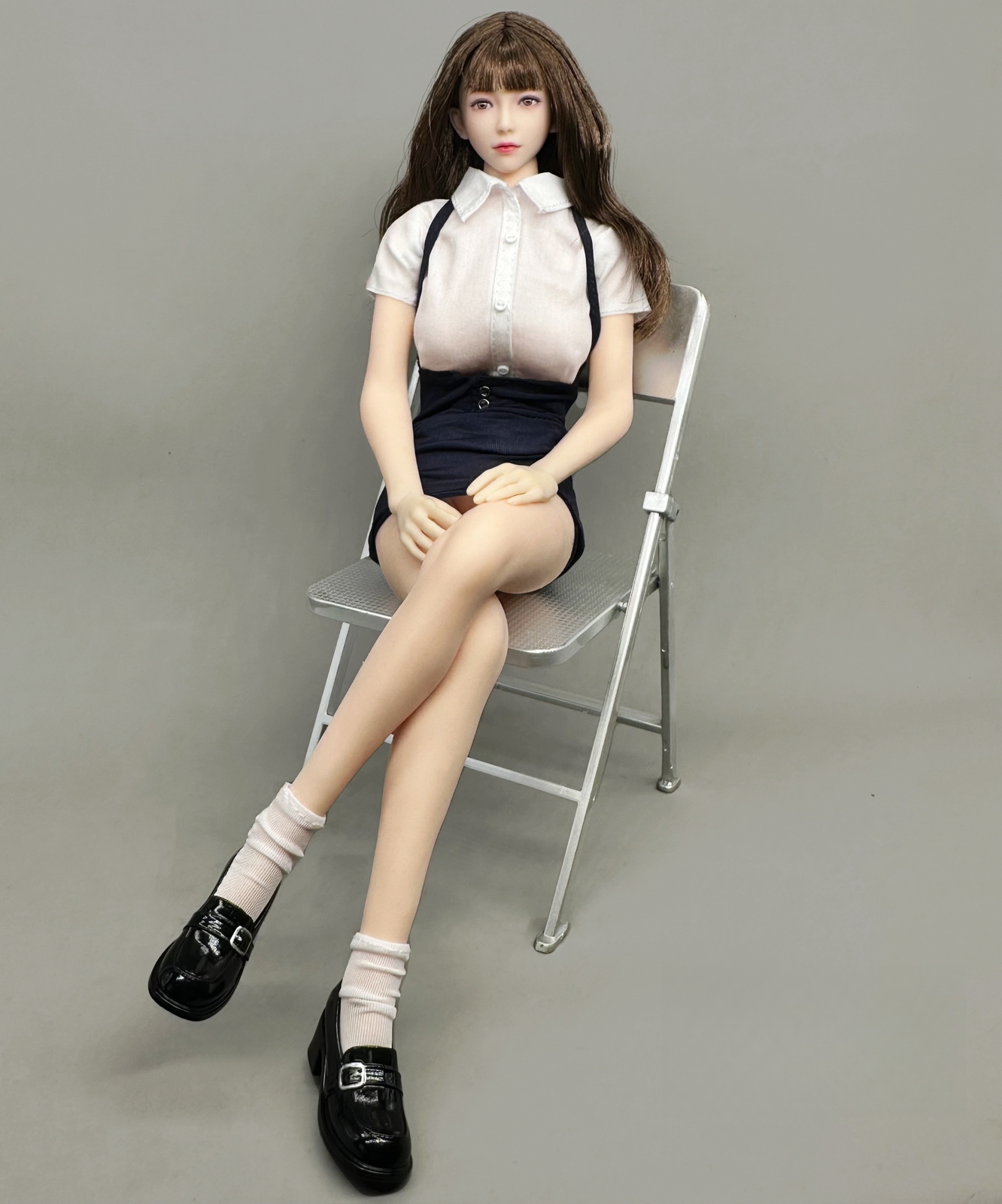 1/6 CJG-062 Short Sleeve Shirt & Belt Skirt Suit Costume Fit 12'' TBL JIAOU Acti