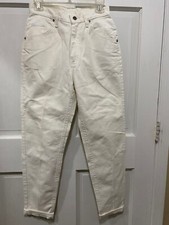 Vintage Made in USA Lee High Waisted White Women's Jeans