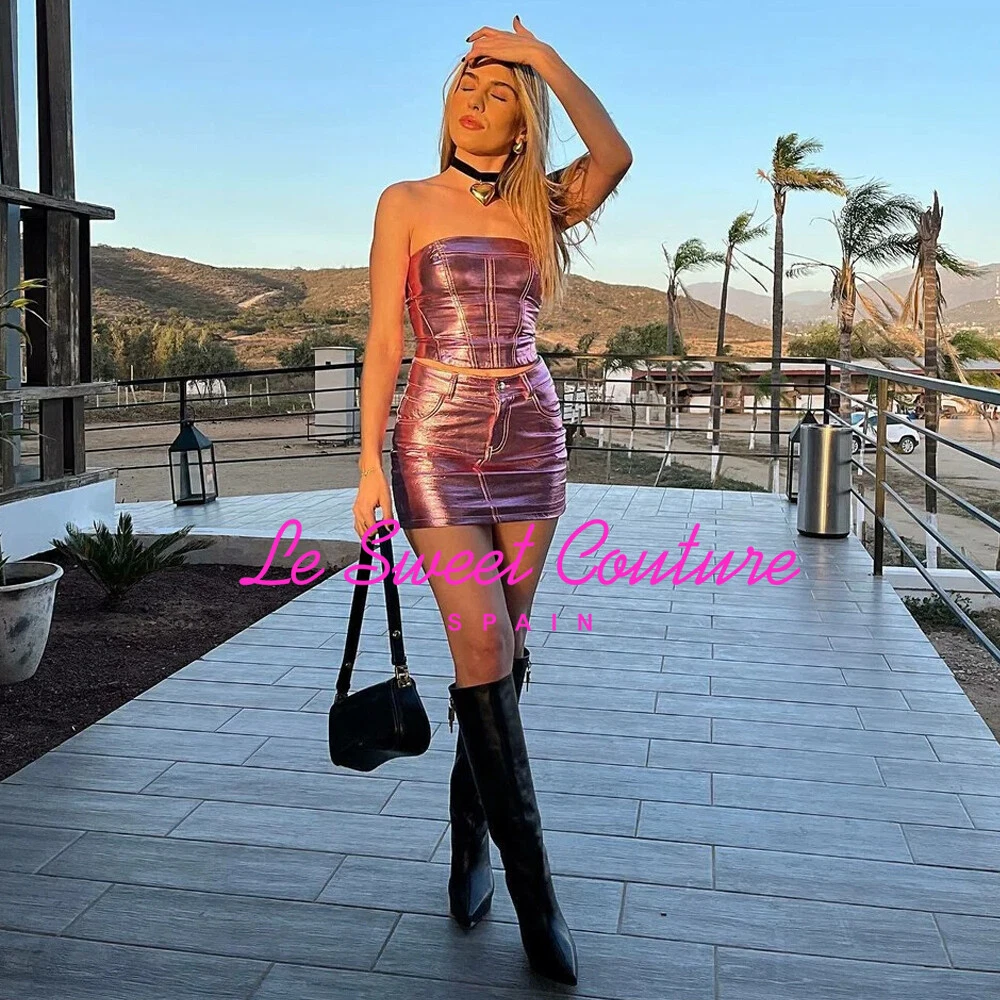 Faux leather deals bandeau