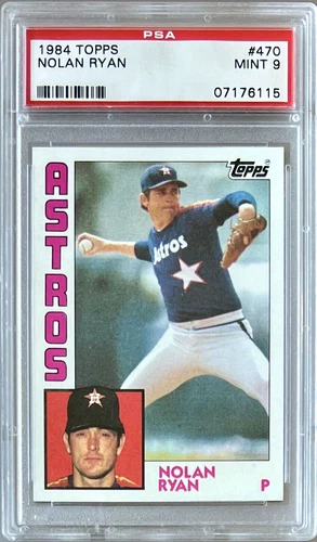 1984 TOPPS #470 NOLAN RYAN HOF PSA 9 MINT ASTROS