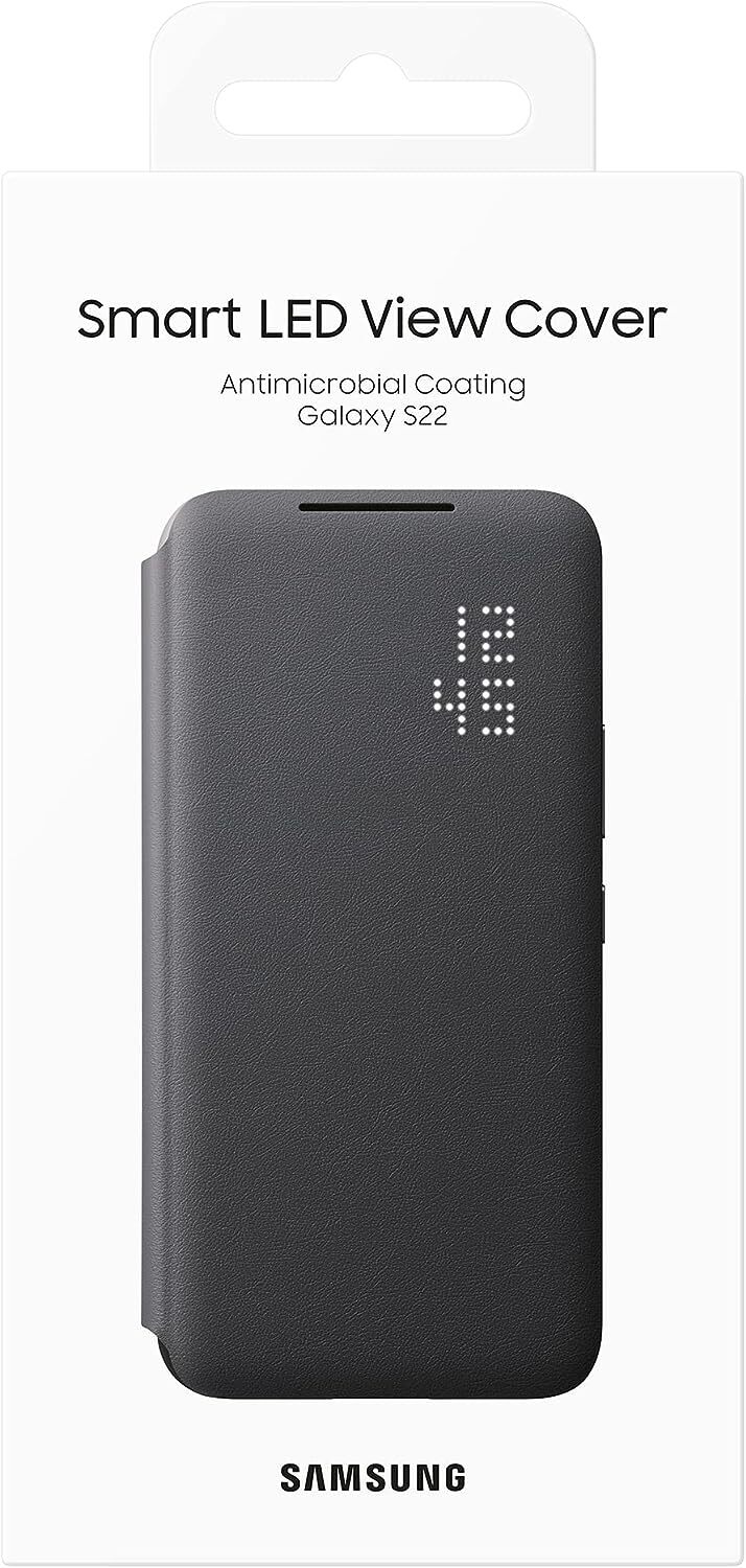 Samsung Official S22 Smart LED View Cover Black Black LED View Cover ...