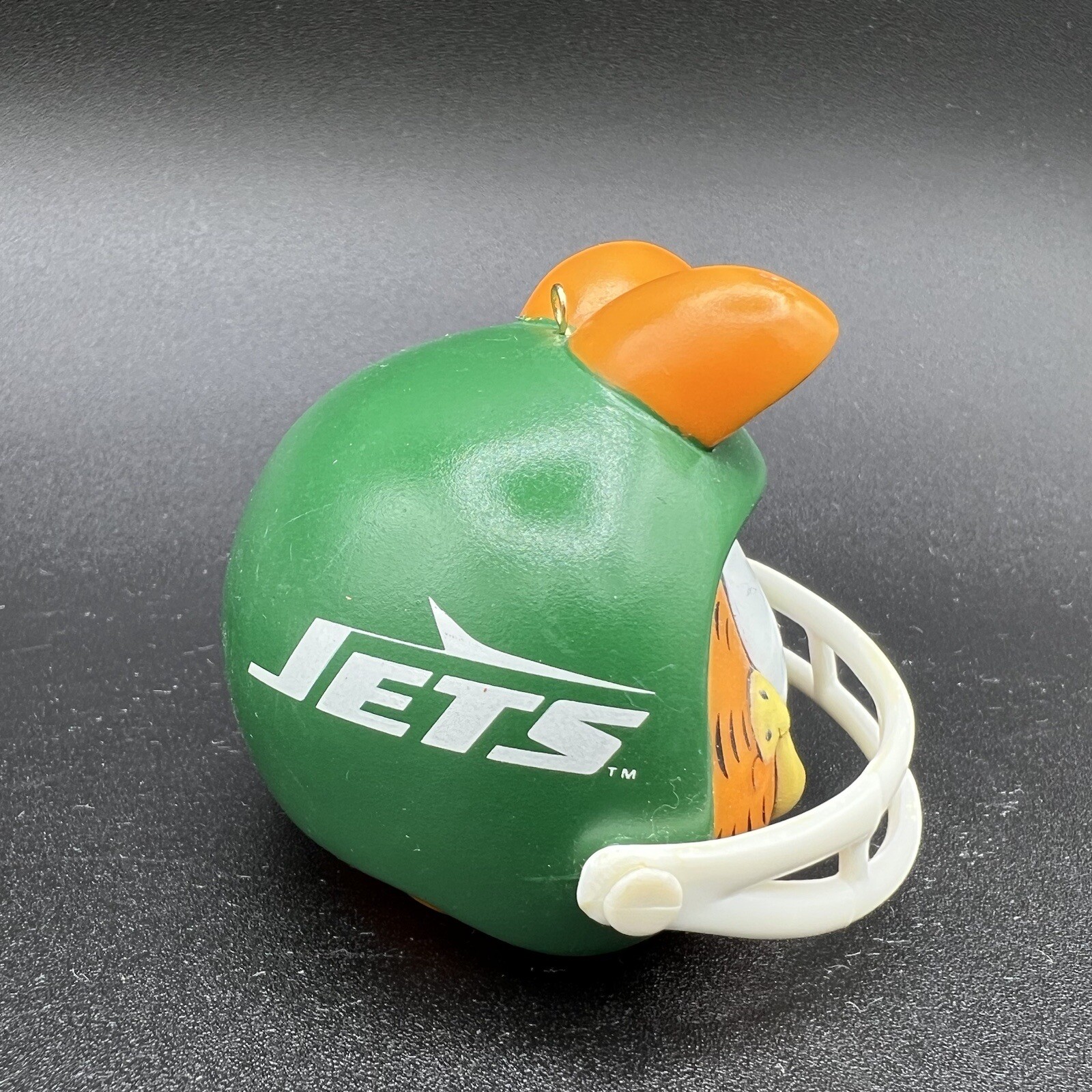 Vintage Enesco Cat Garfield New York Jets Football Helmet Christmas