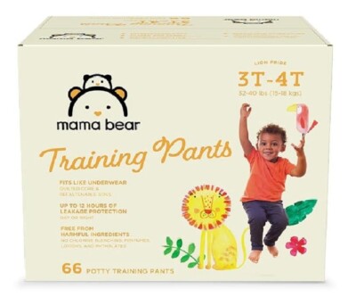 Mama Bear Training Pants For Boys 3T-4T, 66 Count (15-18Kgs)