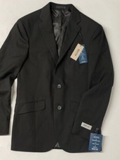 Kenneth Cole Reaction Techni-Cole Flex Coat Suit Jacket Mens 36 REG BLACK Modern