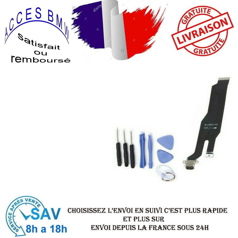 Connecteur De Charge Dock USB Pour Huawei P20 - Neuf, Prise De Recharge, Couleur Noire