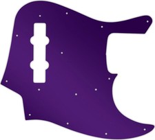 WD Custom Pickguard For Fender Vintage 1962-1964 Jazz Bass #10PR Purple Mirror