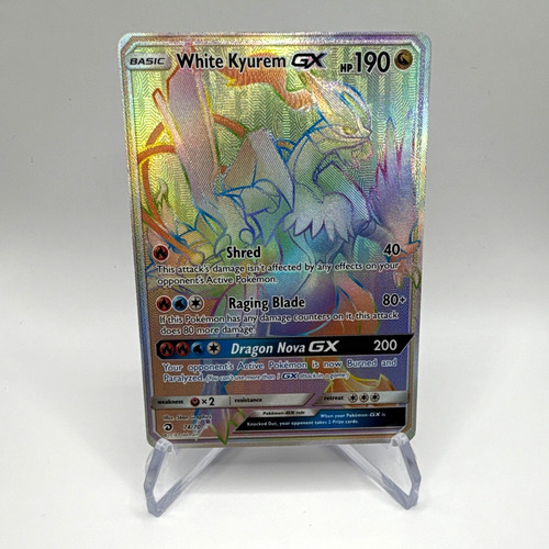 White Kyurem GX 74/70 Dragon Majesty Full Art Holo ENG 2018 190 HP