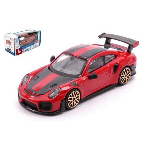Porsche 911 GT2 Rs Red 1:43 Burago Auto Stradali -D- Neues Modell-image