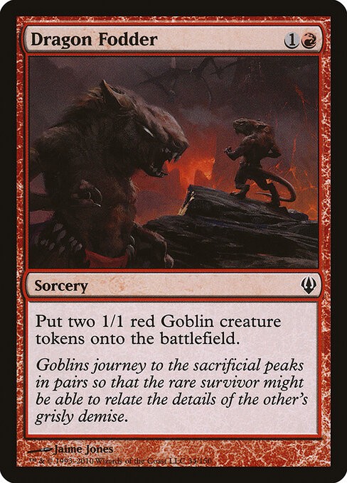 Dragon Fodder NonFoil Archenemy 34 NM MTG