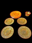 Vintage Indiana Glass Colony Amberina Sandwich Glass Luncheon 12 Piece Set — photo 8