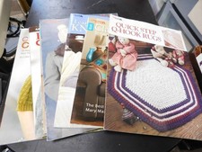LOT OF 9 KNITTING/CROCHETING BOOKS PROJECTS LEISURE ARTS SOFTBACKS