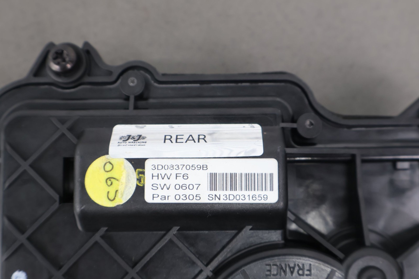 Bentley Continental Flying Spur 2006 Rear Right Door soft close actuator P/N 3D0837059B