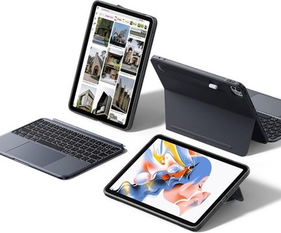 ESR iPad Pro 11 Case Keyboard M5/M4 2025 2024 Magnetic Trackpad Backlit Gray
