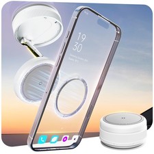 Upgraded 360  Vacuum Magnetic Car Phone Holder for Magsafe 96 LBS White