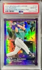 2022 BEN BALLER CHROME CAL RALEIGH FRIENDS/FAMILY PURPLE REF. /42 #149 PSA 10