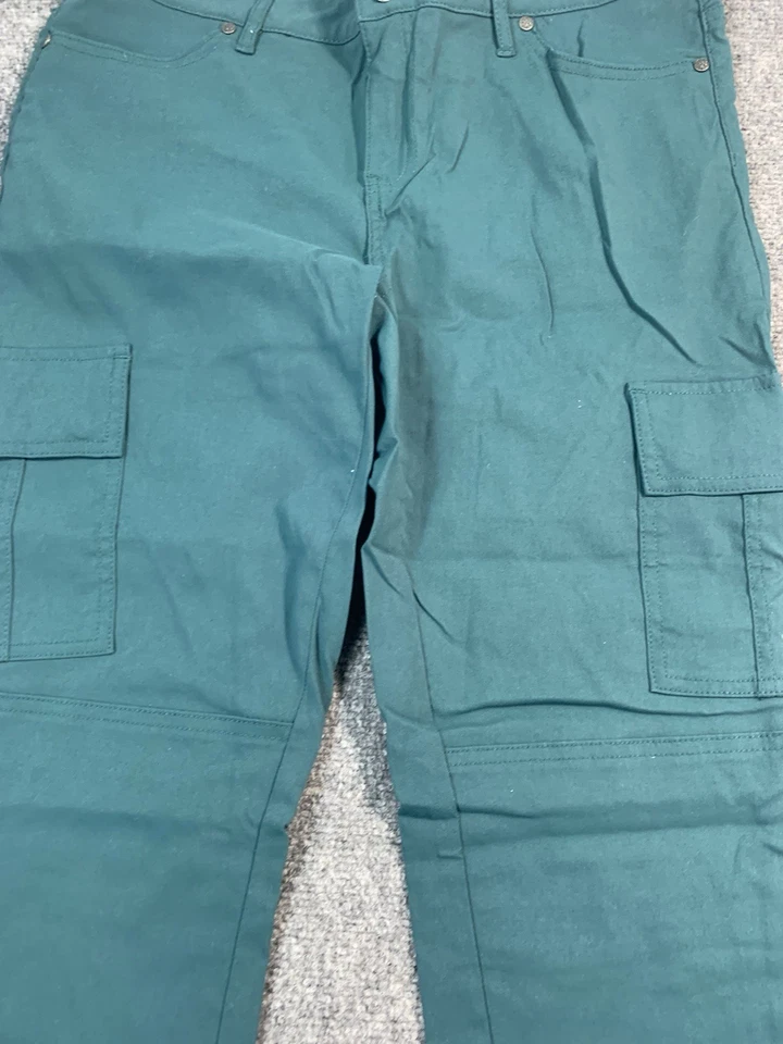 Prana Pants Womens Size 12 Green Tapered Leg Pockets Outdoor Casual - Image 3 of 4